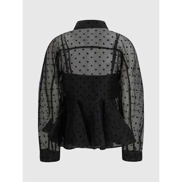 Ganni Shirt Woman Black - Picture 3 of 4